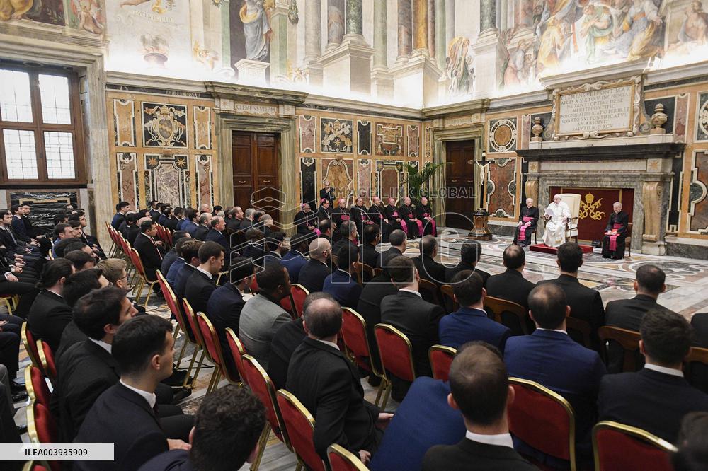 Pope Francis Receives In Private Audience - Vatican