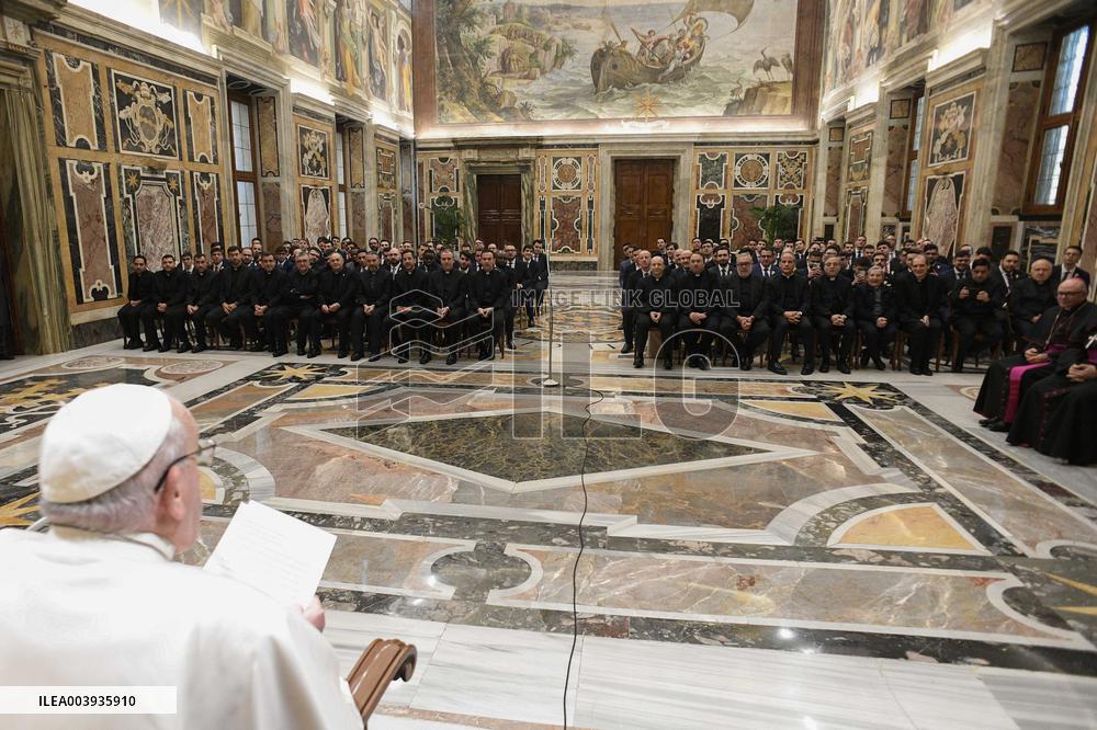 Pope Francis Receives In Private Audience - Vatican