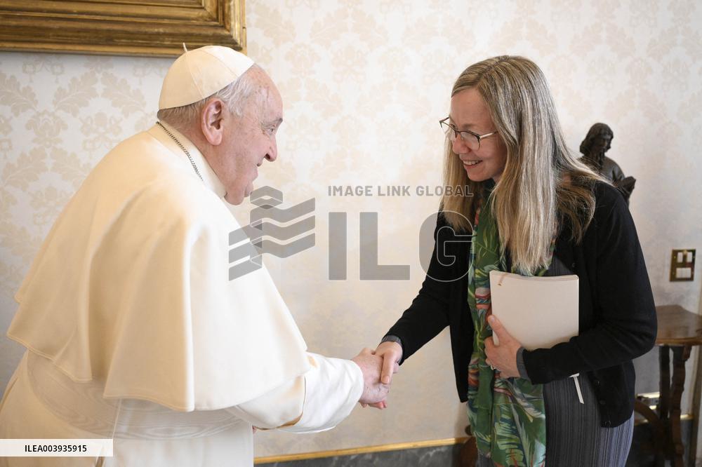 Pope Francis Receives In Private Audience - Vatican