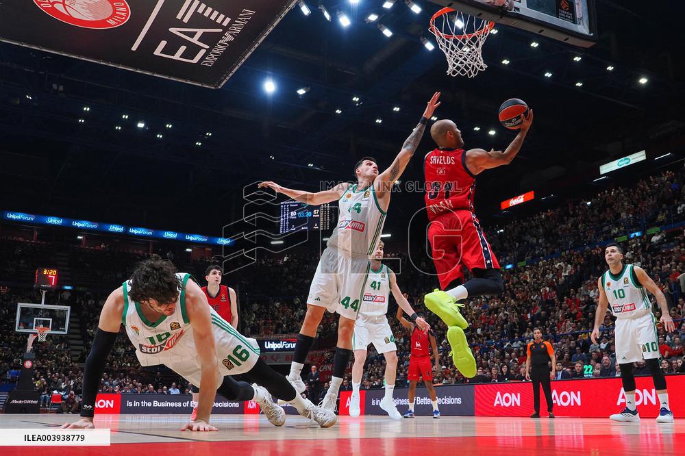 BASKET - Euroleague - EA7 Emporio Armani Milano vs Panathinaikos Aktor Athens