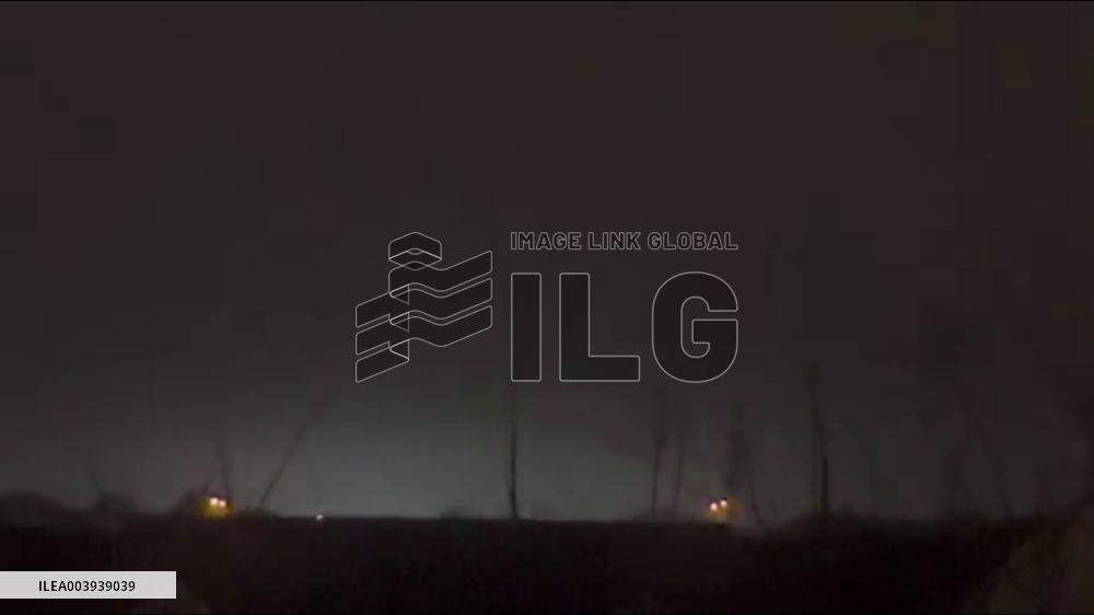 US: Intense Lightning Strikes Fort Worth As Severe Storm Hits Texas