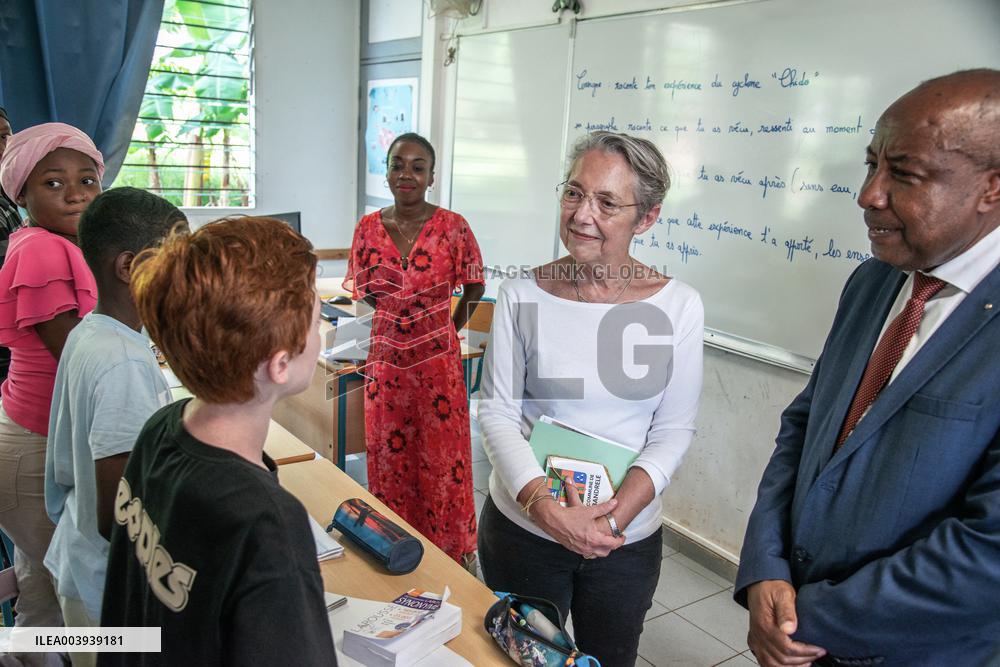 Elisabeth Borne Visits In Mayotte