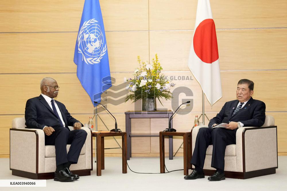 U.N. General Assembly president in Tokyo