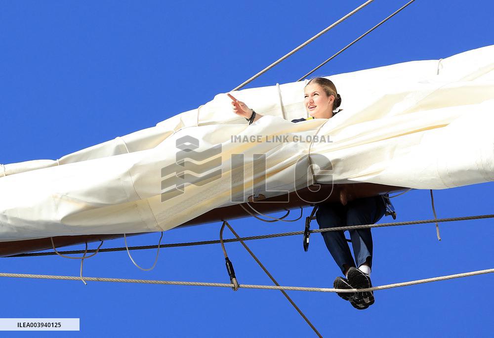 Princess Leonor's Voyage on The Elcano - Spain