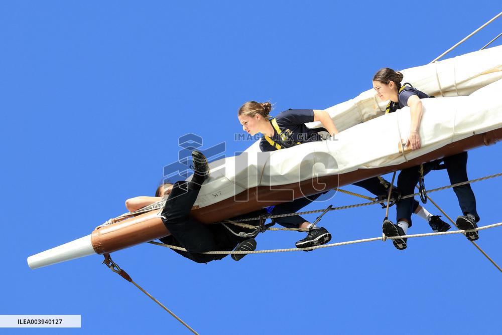 Princess Leonor's Voyage on The Elcano - Spain