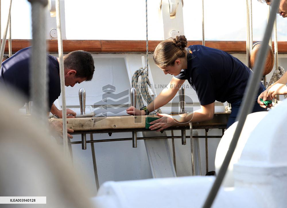 Princess Leonor's Voyage on The Elcano - Spain