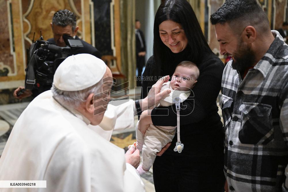 Pope Francis Private Audience - Vatican