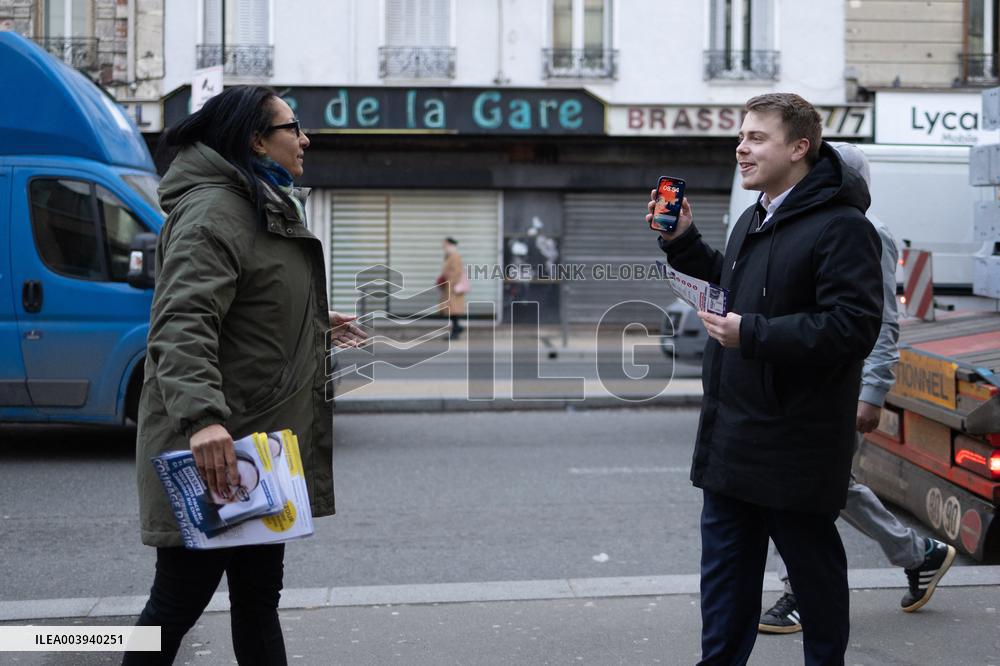 Louis Boyard argue with Kristell Niasme prior municipal elections - Villeneuve Saint-Georges RL