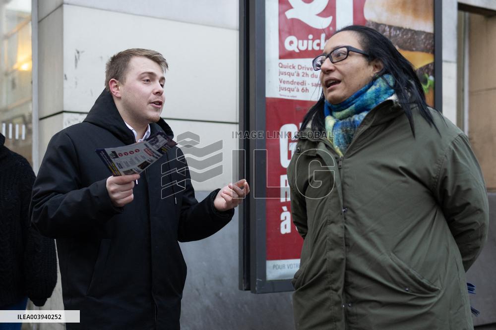 Louis Boyard argue with Kristell Niasme prior municipal elections - Villeneuve Saint-Georges RL