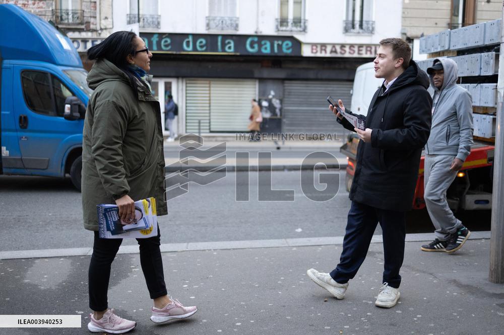 Louis Boyard argue with Kristell Niasme prior municipal elections - Villeneuve Saint-Georges RL
