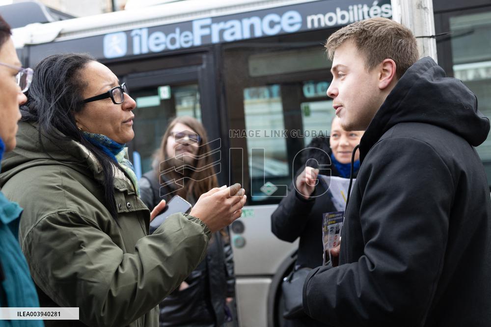 Louis Boyard argue with Kristell Niasme prior municipal elections - Villeneuve Saint-Georges RL