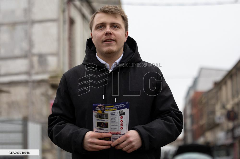 Louis Boyard campaigning for the municipal elections - Villeneuve Saint-Georges RL