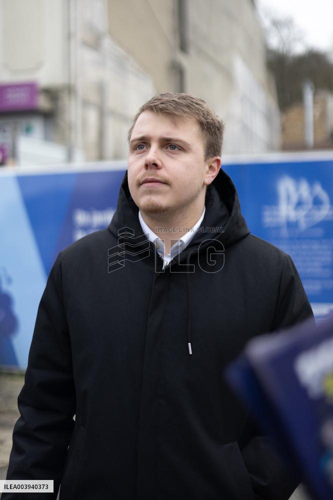 Louis Boyard campaigning for the municipal elections - Villeneuve Saint-Georges RL