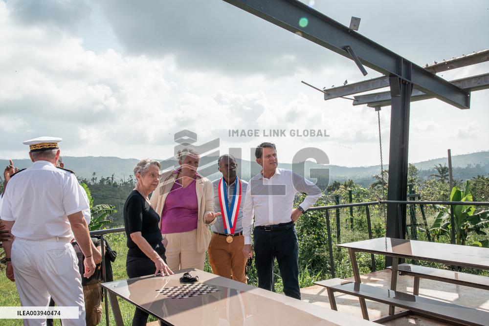 Borne And Vals Visit Mayotte