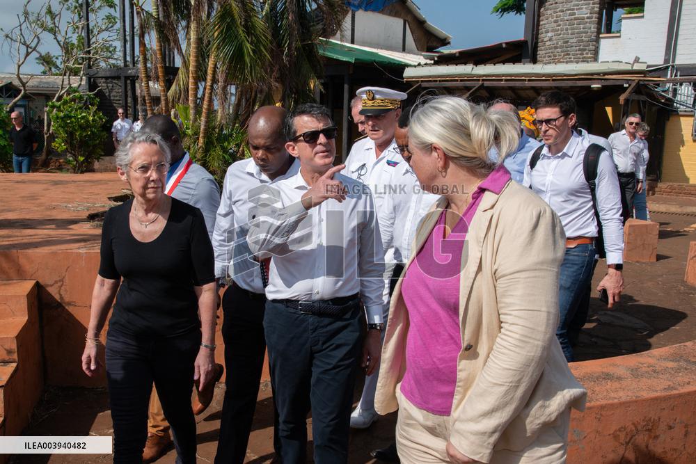 Borne And Vals Visit Mayotte