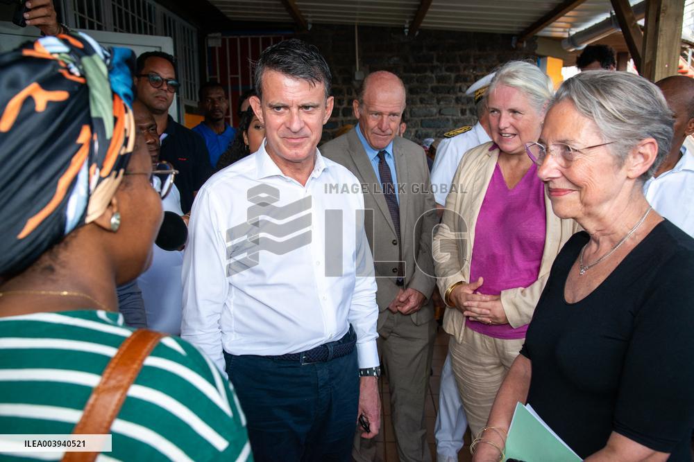 Borne And Vals Visit Mayotte