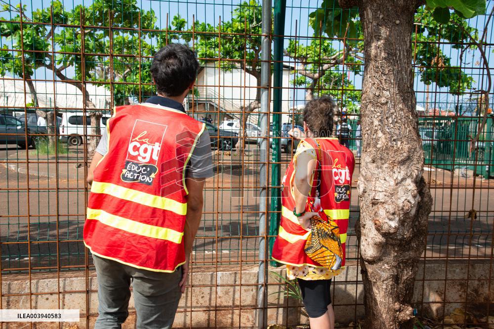 Borne And Vals Visit Mayotte