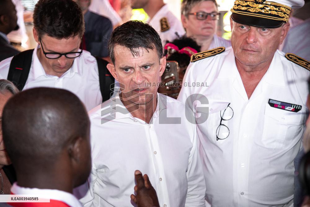 Borne And Vals Visit Mayotte