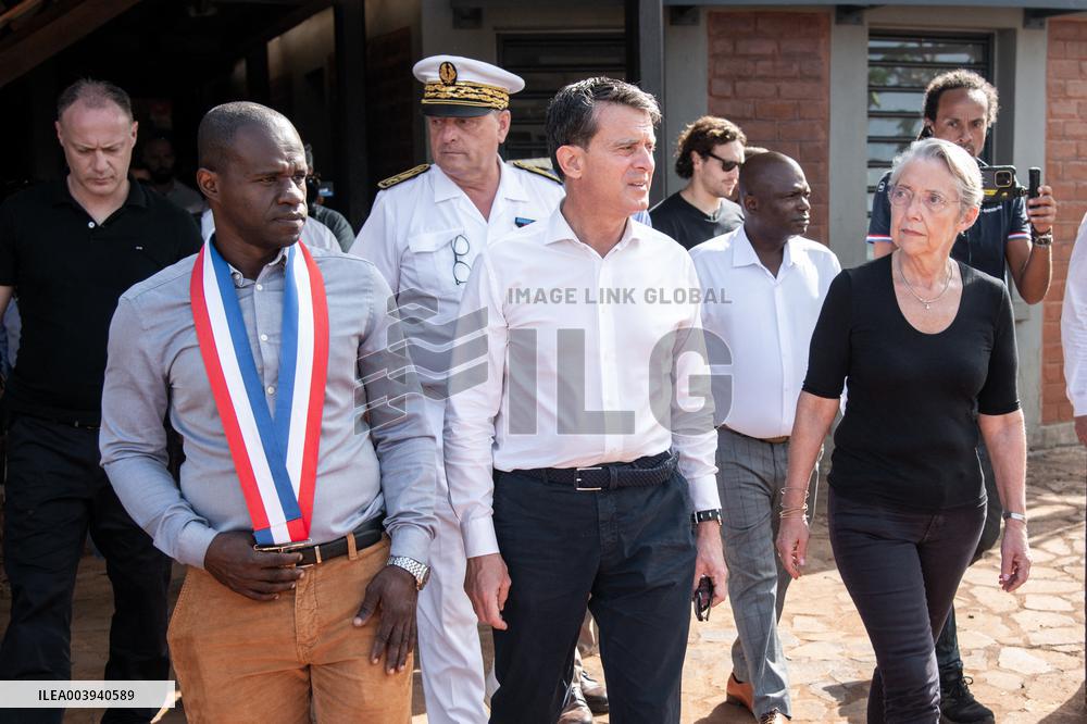 Borne And Vals Visit Mayotte