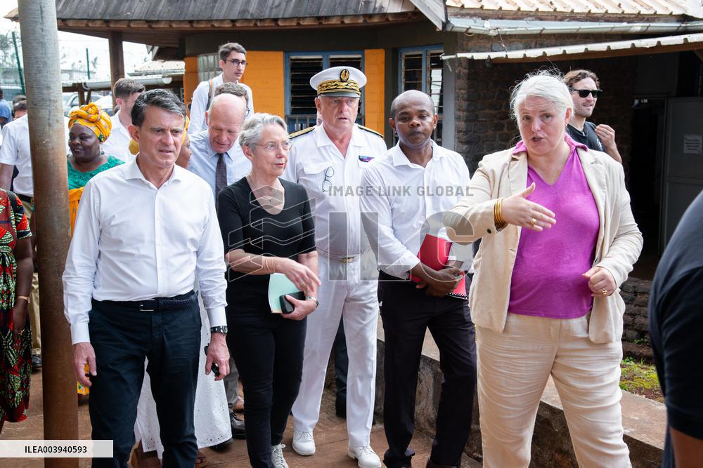 Borne And Vals Visit Mayotte