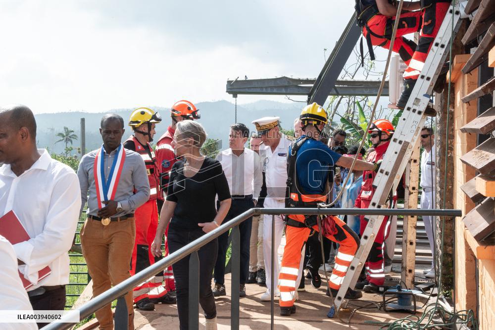 Borne And Vals Visit Mayotte