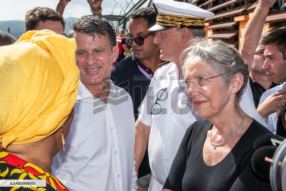 Borne And Vals Visit Mayotte