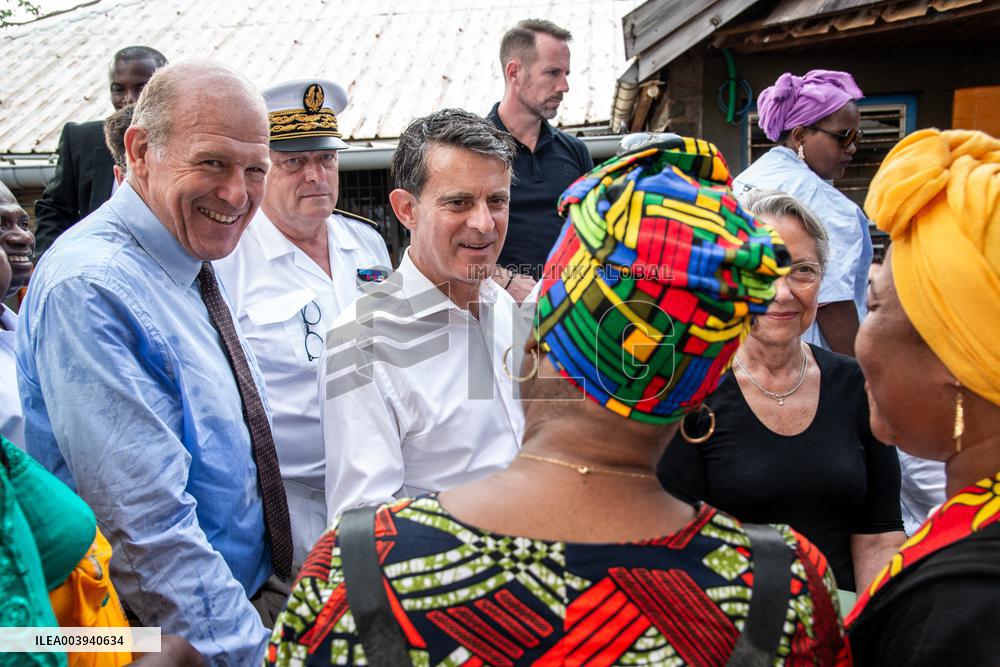 Borne And Vals Visit Mayotte