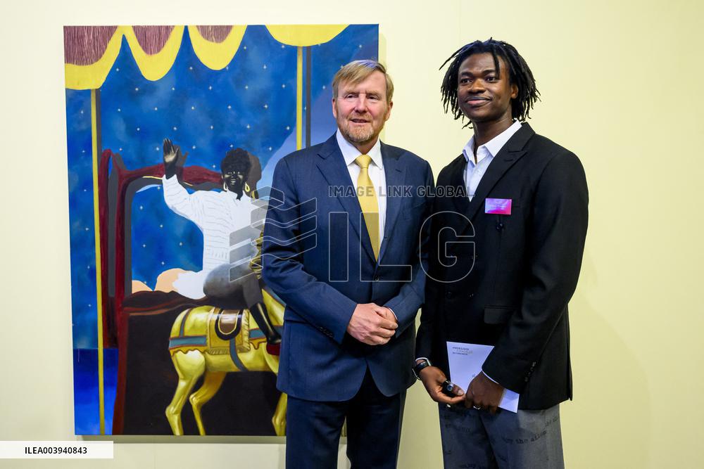 King Willem Alexander Presents Royal Award For Free Painting 2025 - Amsterdam