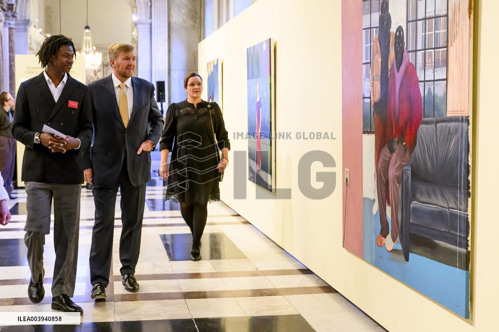 King Willem Alexander Presents Royal Award For Free Painting 2025 - Amsterdam