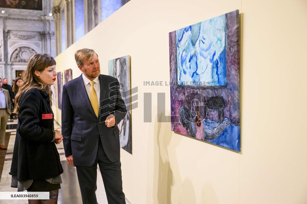 King Willem Alexander Presents Royal Award For Free Painting 2025 - Amsterdam