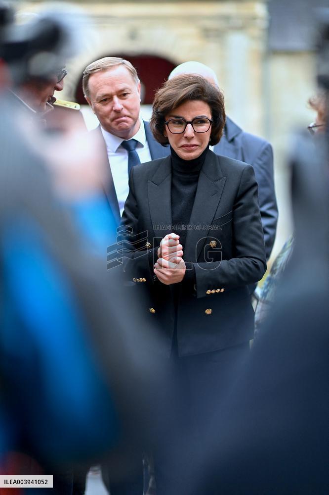 Rachida Dati Visits Calvados Region
