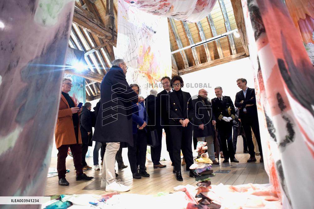 Rachida Dati Visits Calvados Region