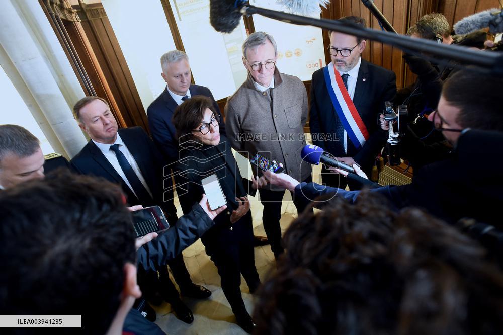 Rachida Dati Visits Calvados Region