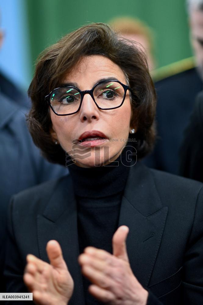 Rachida Dati Visits Calvados Region