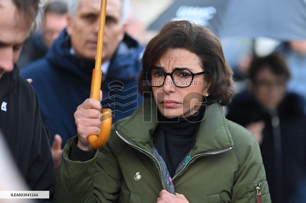 Rachida Dati Visits Calvados Region