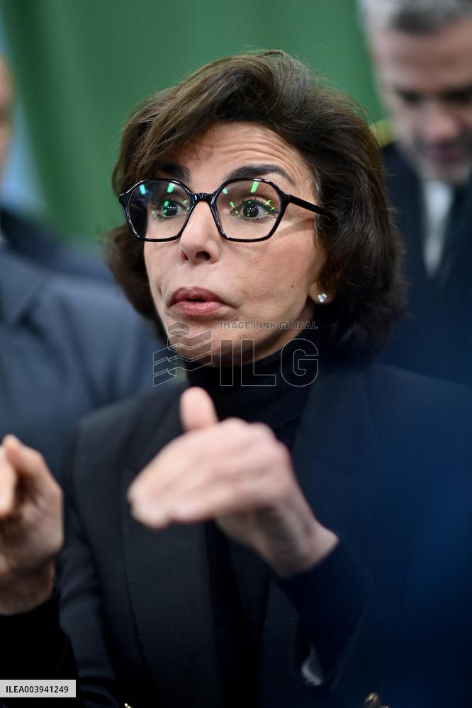 Rachida Dati Visits Calvados Region