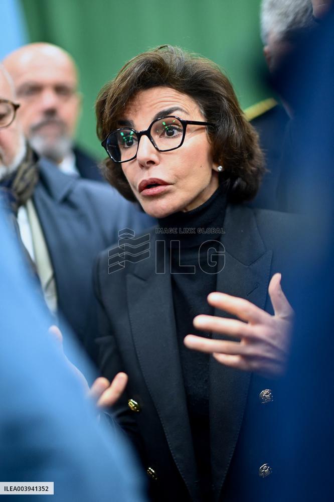 Rachida Dati Visits Calvados Region