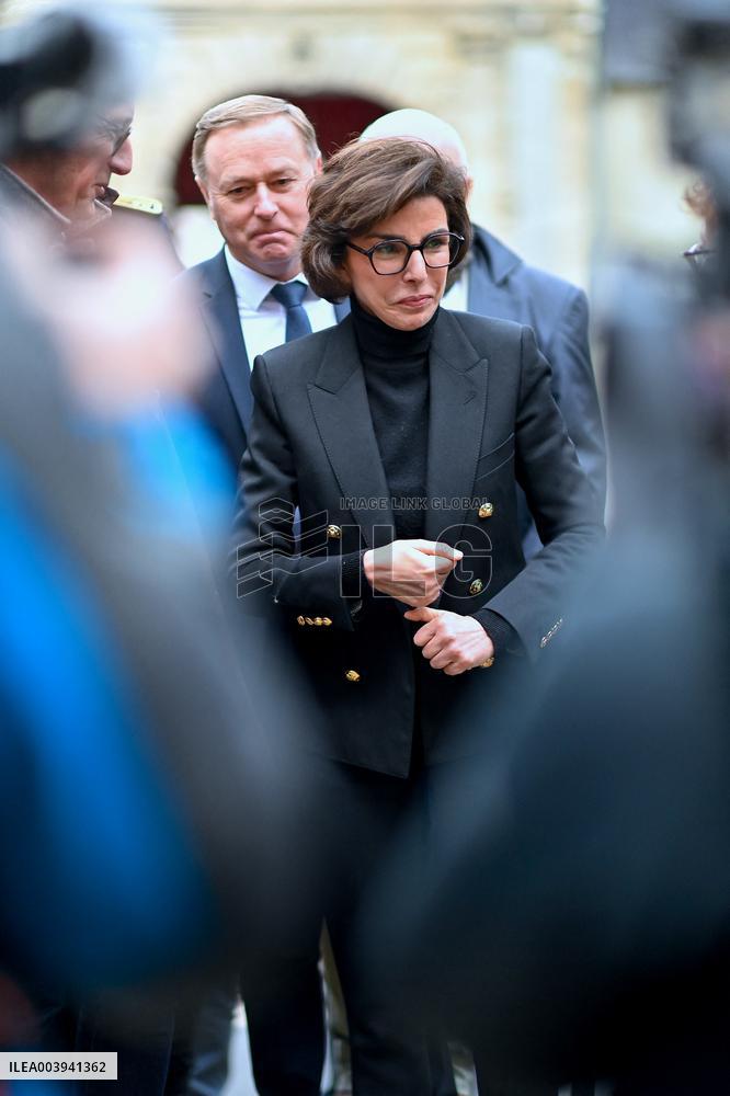 Rachida Dati Visits Calvados Region