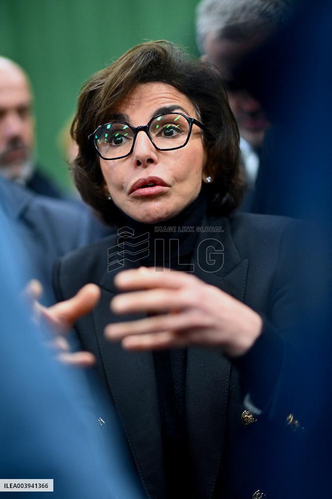 Rachida Dati Visits Calvados Region