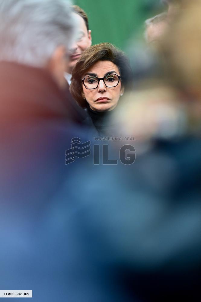 Rachida Dati Visits Calvados Region