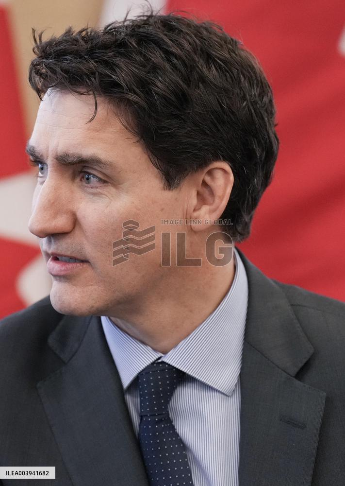 Justin Trudeau At Canada-US Relations Meeting - Toronto