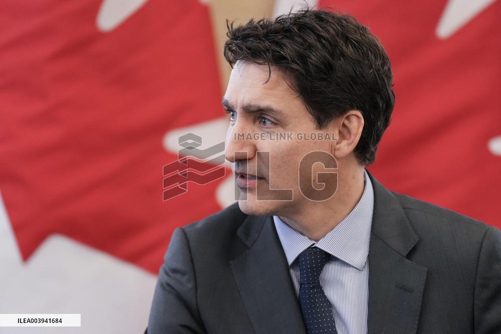 Justin Trudeau At Canada-US Relations Meeting - Toronto