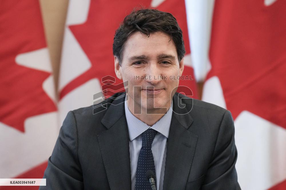 Justin Trudeau At Canada-US Relations Meeting - Toronto