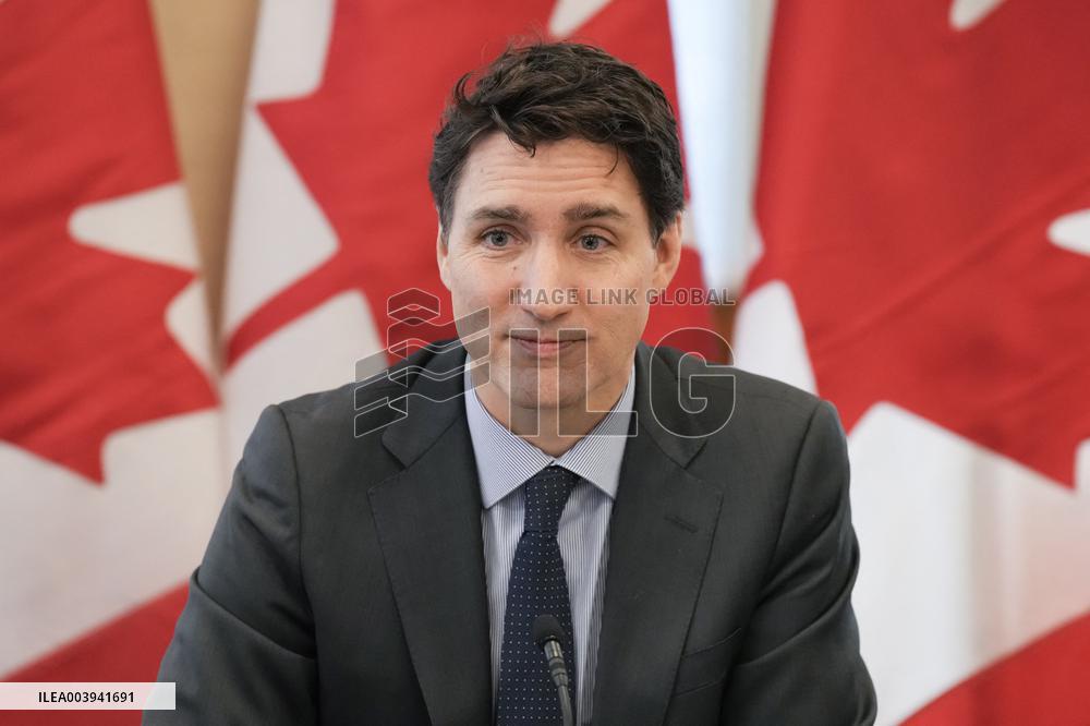 Justin Trudeau At Canada-US Relations Meeting - Toronto