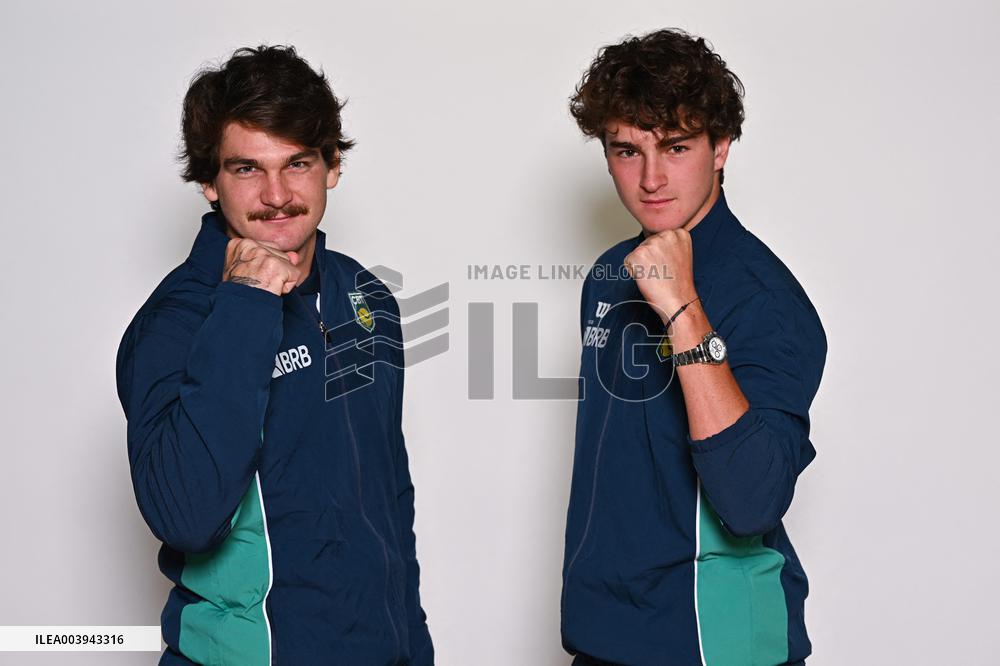 Portraits of players at the 2025 Davis Cup first round qualifier - Orleans