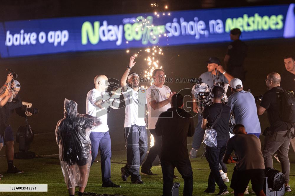 Santos FC Officially Introduces Neymar as a New Signing - Sao Paulo