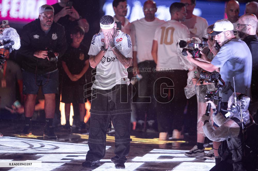Santos FC Officially Introduces Neymar as a New Signing - Sao Paulo