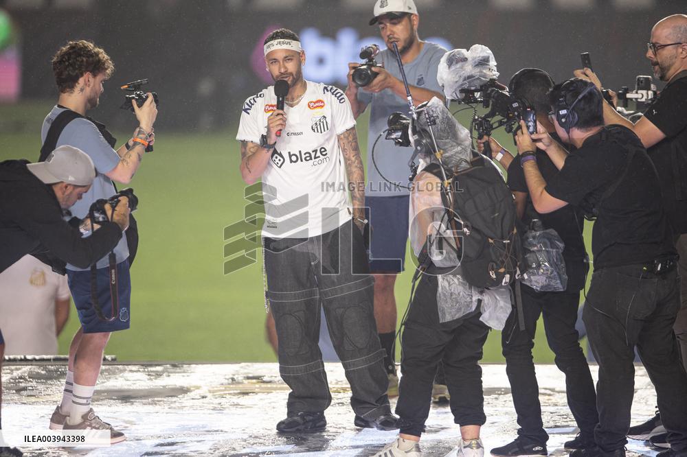 Santos FC Officially Introduces Neymar as a New Signing - Sao Paulo