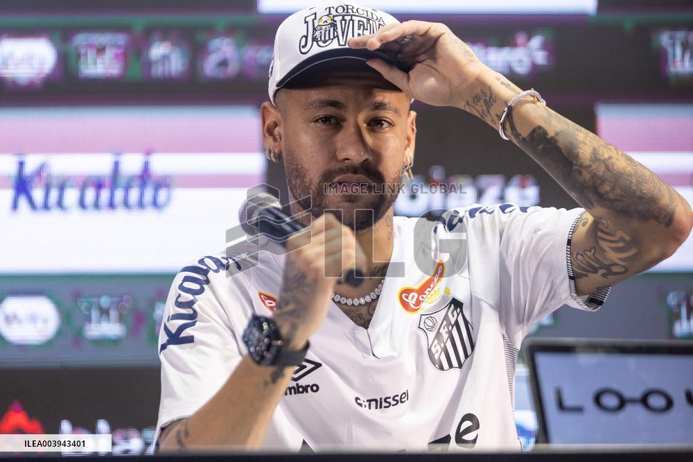 Santos FC Officially Introduces Neymar as a New Signing - Sao Paulo