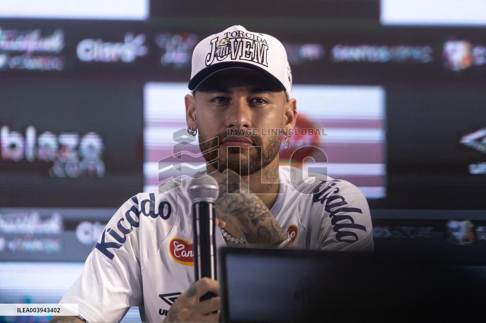 Santos FC Officially Introduces Neymar as a New Signing - Sao Paulo
